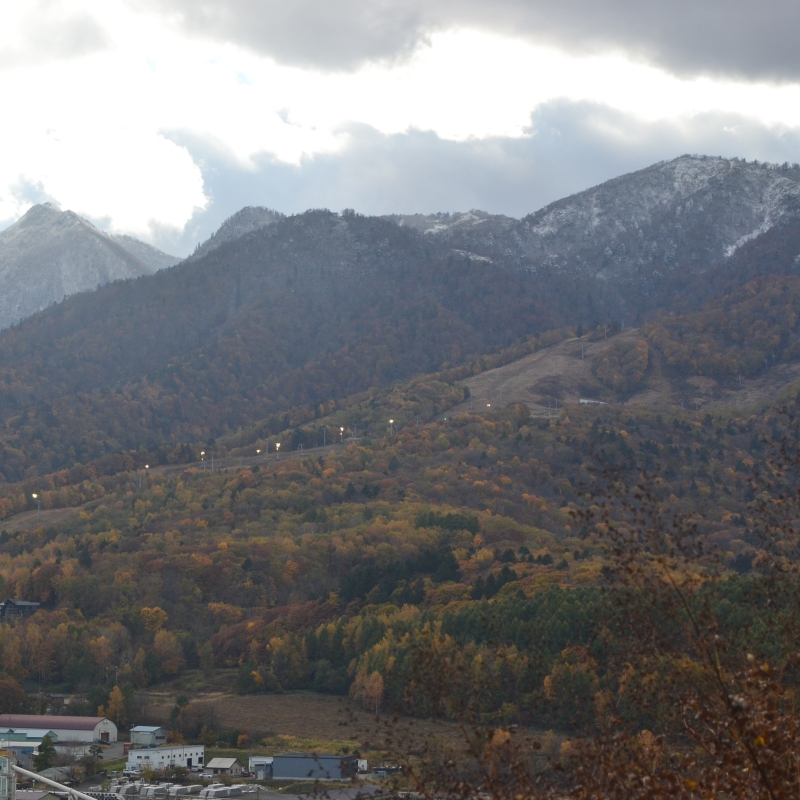 Snow at the top of the resort